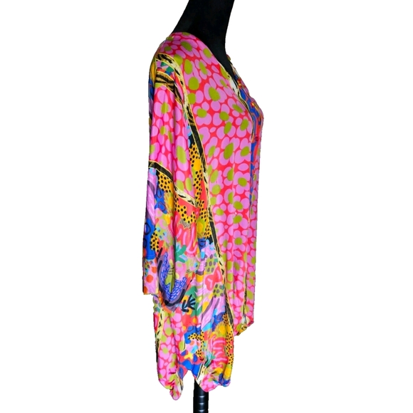Antica Sartoria Cirque Vibrant Multicolor Kimono-One Size- NWOT - Picture 5 of 16